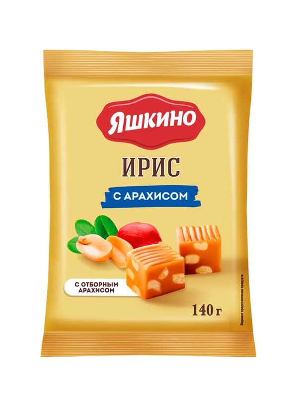 Ирис с арахисом Яшкино, 140 г