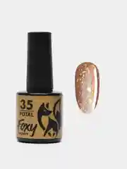 Светло-коричневый гель-лак Foxy Expert Gel polish POTAL с поталью, 8 ml