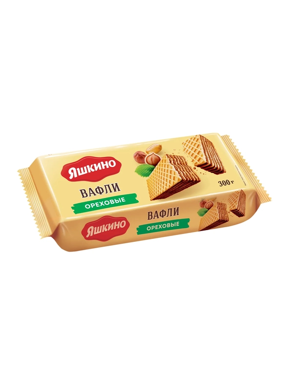 Вафли ореховые Яшкино, 300 г