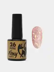 Светло-бежевый гель-лак Foxy Expert Gel polish POTAL с поталью, 8 ml