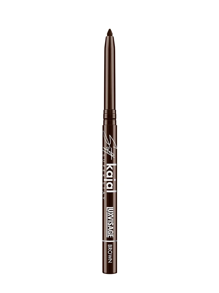 Карандаш-каял для глаз LUXVISAGE Soft kajal super stay, механический, 3,5 г