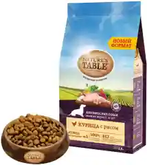 Сухой корм Nature’s Table™ для собак мелких пород, Курица с рисом, 2,3кг