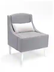 Серый меланж кресло MONOFIX, ЛОТТИ, велюр