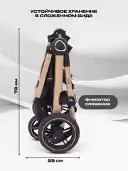 Бежевый коляска детская с перекидной ручкой RANT ROLLER GOLD 2в1 2024
