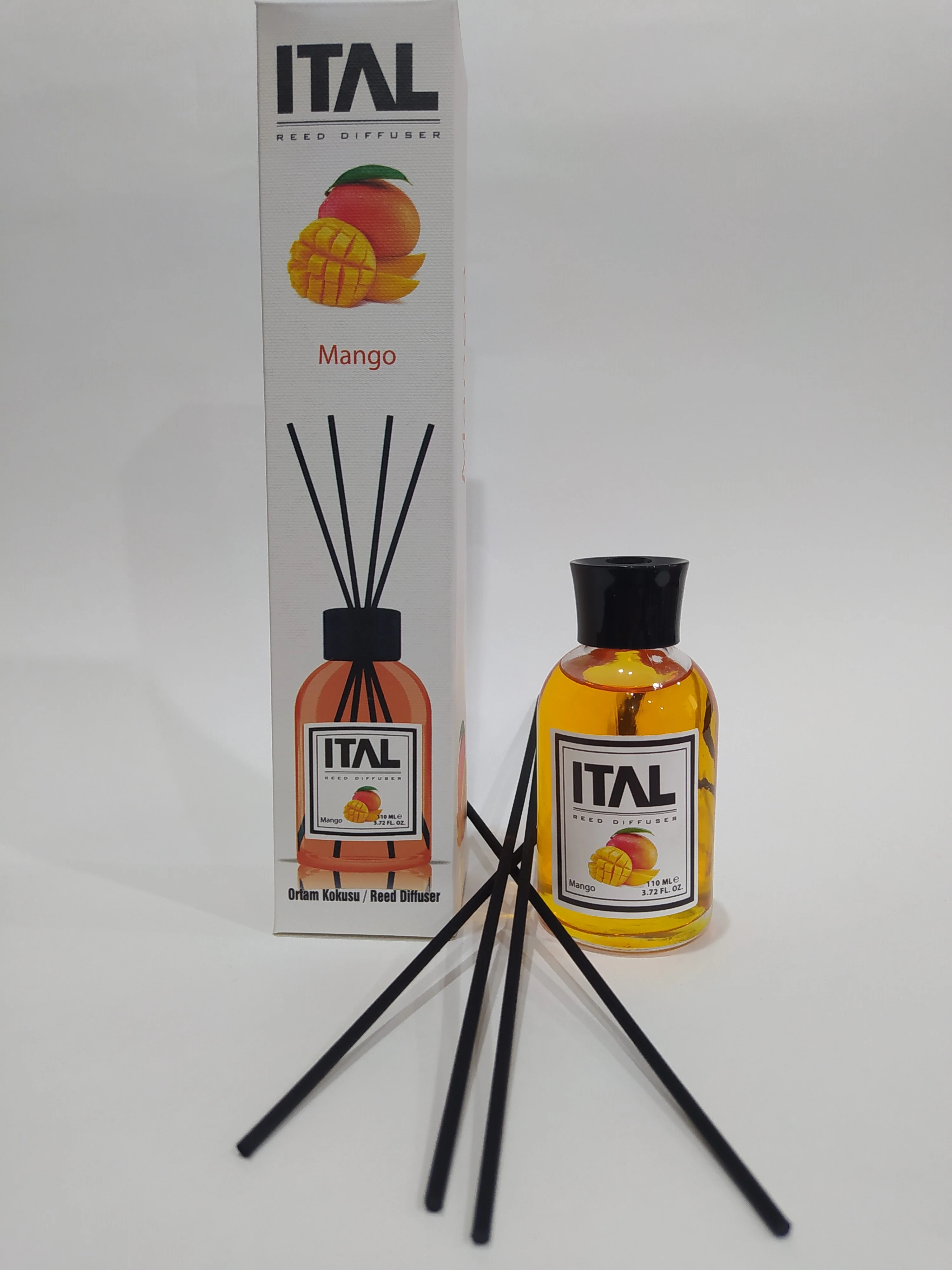 Манго парфюмированный ароматический диффузор с палочками ITAL(ИТАЛ), 110 мл