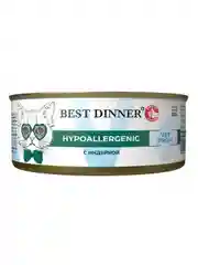 Влажный корм Best Dinner Vet Profi Hypoallergenic, с индейкой, 12 штук по 100 г