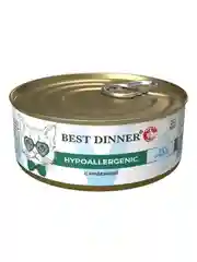 Влажный корм Best Dinner Vet Profi Hypoallergenic, с индейкой, 12 штук по 100 г