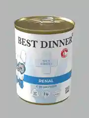 Влажный диетический корм для собак Best Dinner Renal, с индейкой, 12 штук по 340 г