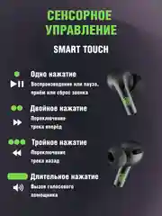 Беспроводные наушники Pods Pro, чёрные, сенсорные, с анимацией, для iPhone Android