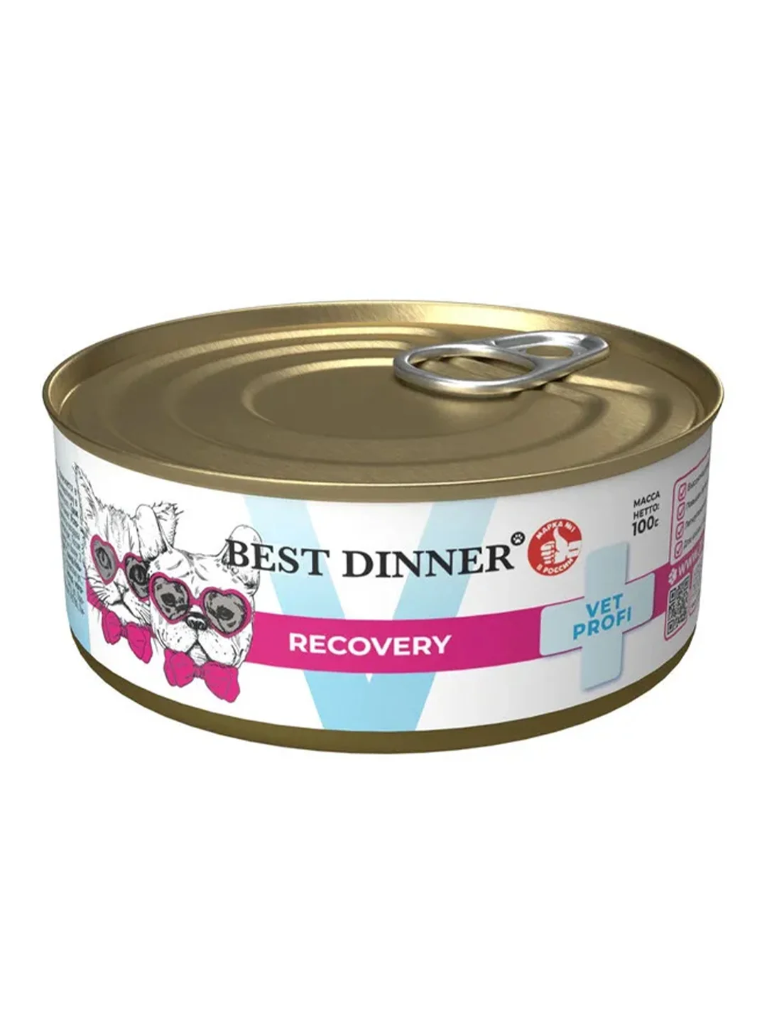 Влажный диетический корм для Best Dinner Vet Profi Recoveryсобак и кошек, 100 г, 12 штук