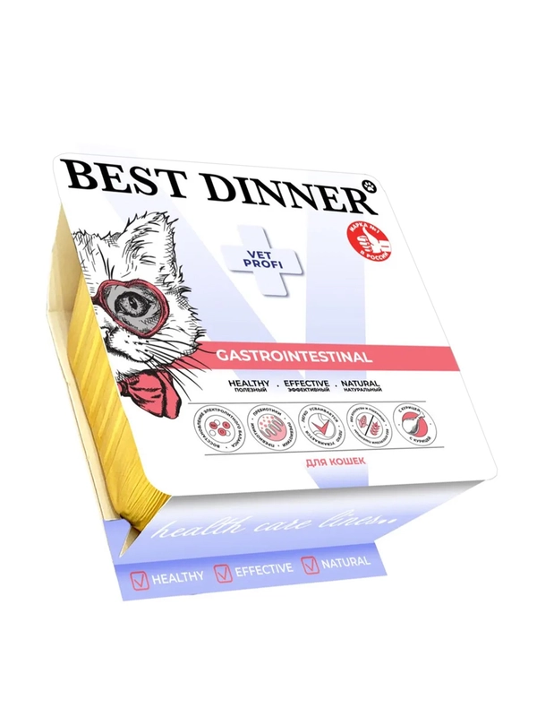 Паштет с курицей для кошек Best Dinner Vet Profi Gastrointestinal, 100 г, 14 штук