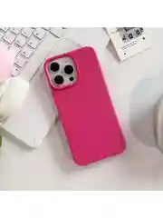 Фуксия чехол iPhone, Айфон 11, 15, 14, 13, 12, Pro Max силиконовый