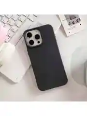 Черный чехол iPhone, Айфон 11, 15, 14, 13, 12, Pro Max силиконовый