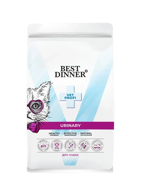 Сухой корм для кошек Best Dinner Vet Profi Urinary, 7 кг