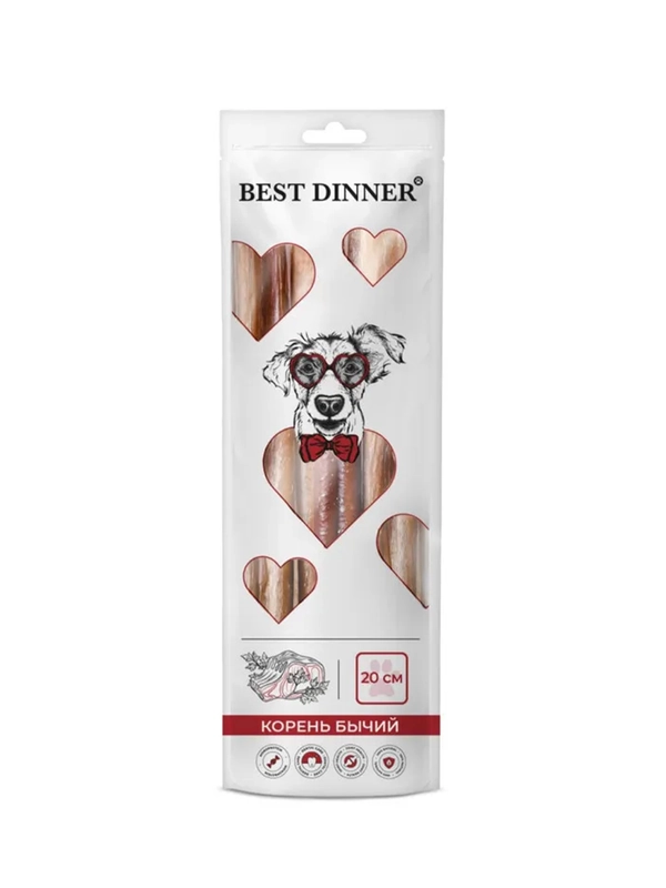 Лакомство сухое для собак Best Dinner Бычий корень, 20 см