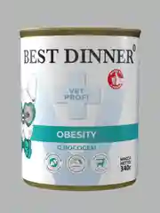 Влажный корм для собак Best Dinner Vet Profi Obesity с лососем, 12 штук по 340 г