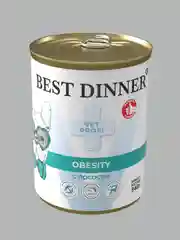 Влажный корм для собак Best Dinner Vet Profi Obesity с лососем, 12 штук по 340 г