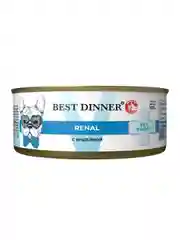 Влажный корм для собак Best Dinner Vet Profi Renal с индейкой, 12 штук по 100 г