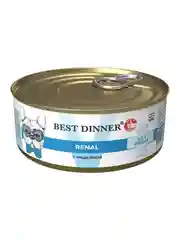 Влажный корм для собак Best Dinner Vet Profi Renal с индейкой, 12 штук по 100 г