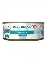 Влажный корм для собак Best Dinner Vet Profi Obesity, с говядиной, 12 штук по 100 г