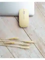 Желтый мышь беспроводная мышка для ноутбука бесшумная компьютерная