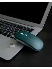 Зеленый мышь беспроводная мышка для ноутбука бесшумная компьютерная