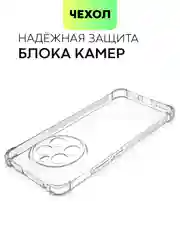 Прозрачный чехол для Realme 12 4G, 12 Plus 5G противоударный BROSCORP с защитой камер, усиленные углы
