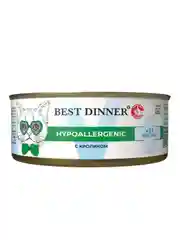 Влажный корм для кошек Best Dinner Vet Profi Hypoallergenic, с кроликом, 12 штук по 100 г