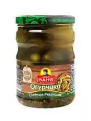 Огурцы Дядя Ваня "Огурчики Рязанские соленые", 950 г