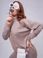 Костюм женский теплый, вязаный