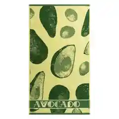 Полотенце махровое банное 50х90 см 100% хлопок 460 гр/м2 зеленый Cleanelly Fruits Авокадо