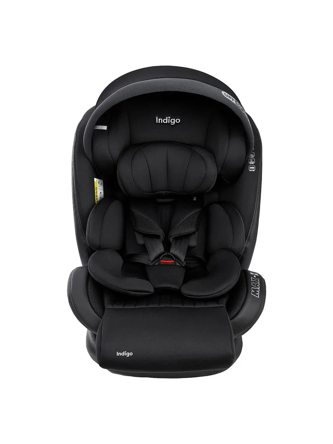Черный автокресло детское Indigo MAX-X ST-3 Isofix растущее 0-36 кг