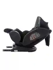 Черный автокресло детское Indigo MAX-X ST-3 Isofix растущее 0-36 кг