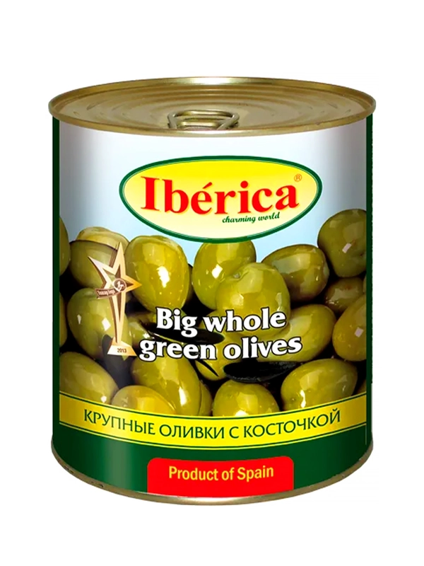 Оливки Iberica, крупные, 875г