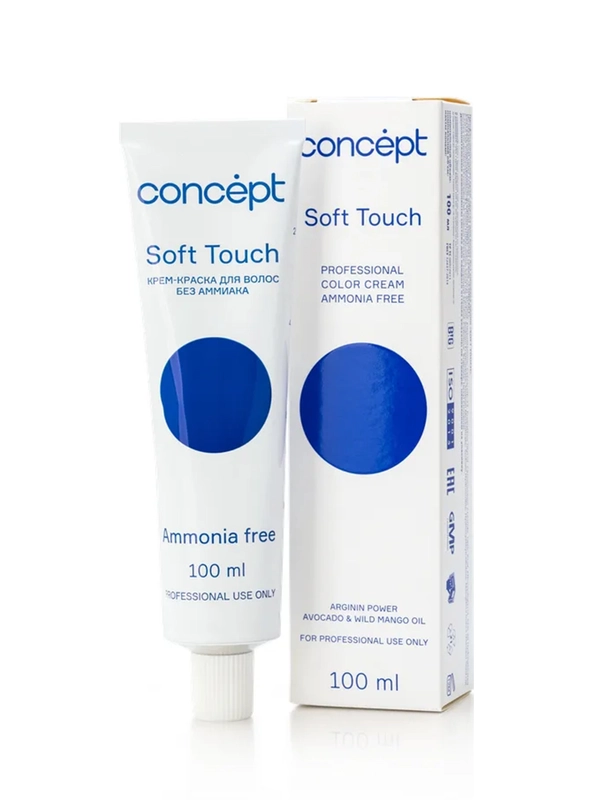 Безаммиачный крем-краситель Soft Touch Concept, 5.0, Темный блондин, 100 мл
