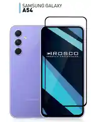 Прозрачный 1-2 шт стекло для Samsung Galaxy A54 защитное ROSCO с олеофобным покрытием и черной рамкой