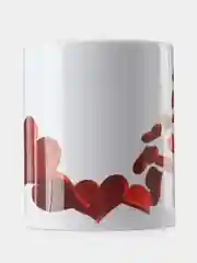 Зеленый кружка с принтом