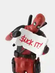 Белый игрушка в машину DEADPOOL. Сувенир на панель автомобиля ДЭДПУЛ. 5 видов