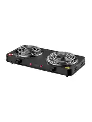 Черный электрическая плитка MARTA MT-HP4236A 3000W, 2 конфорки спираль, диаметр13/15, черный