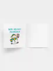 Прозрачный открытки-закрытки "Новогодние ёлки", мини, складные