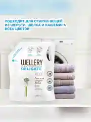 Средство для стирки вещей из шерсти, шелка, кашемира Wellery Delicate wool, 1,7 л