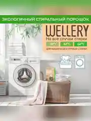 Средство для стирки универсальное порошкообразное Wellery "Ecoexpert", 400 г
