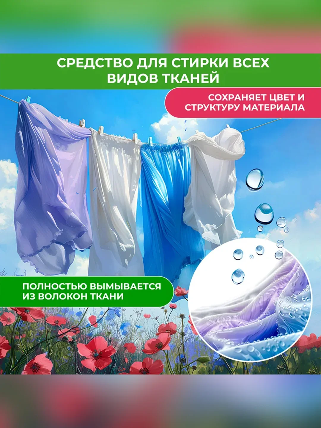 Средство для стирки универсальное порошкообразное Wellery "Ecoexpert", 400 г