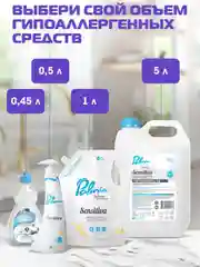 Гипоаллергенное средство для мытья посуды, овощей и фруктов Palmia Sensitiva, 1 л