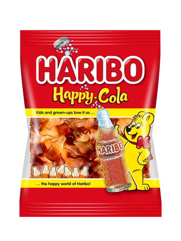 Жевательный мармелад HARIBO Happy-Cola, Веселая Кола, 80 г