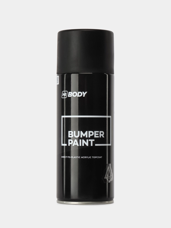 Краска черная для бамперов и пластика гладкая. Body Bumper Paint. Аэрозоль 400 мл