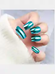 Накладные ногти ЗЕРКАЛЬНЫЕ форма Квадрат короткие