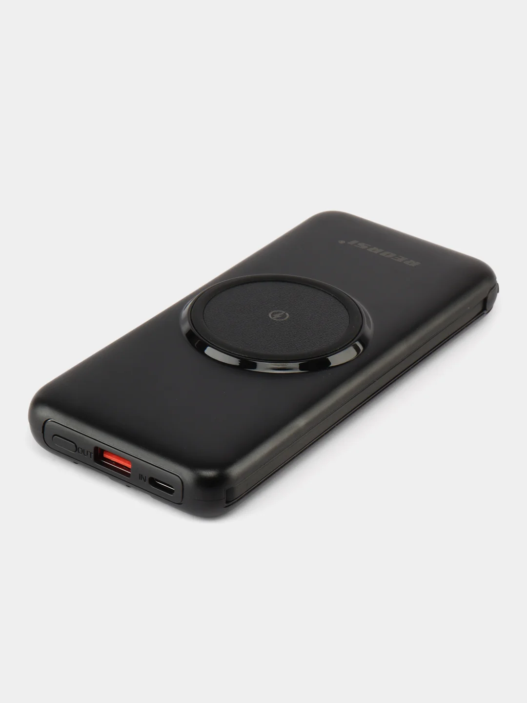Повербанк, внешний аккумулятор Power Bank, 10000 mah, 15W, беспроводная зарядка, 4 кабеля