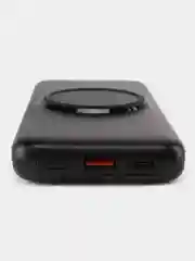 Повербанк, внешний аккумулятор Power Bank, 10000 mah, 15W, беспроводная зарядка, 4 кабеля