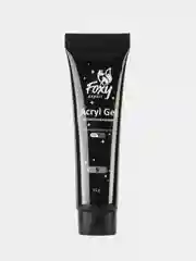Черный акрил-гель (Acryl gel) FOXY EXPERT, светоотражающий